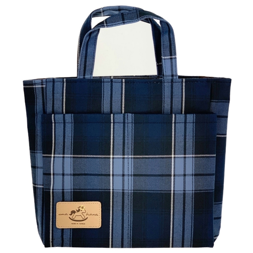 Waterproof Plaid Mini Tote Handbag